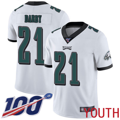 Youth Philadelphia Eagles #21 Ronald Darby White Vapor Untouchable NFL Jersey Limited Player Season